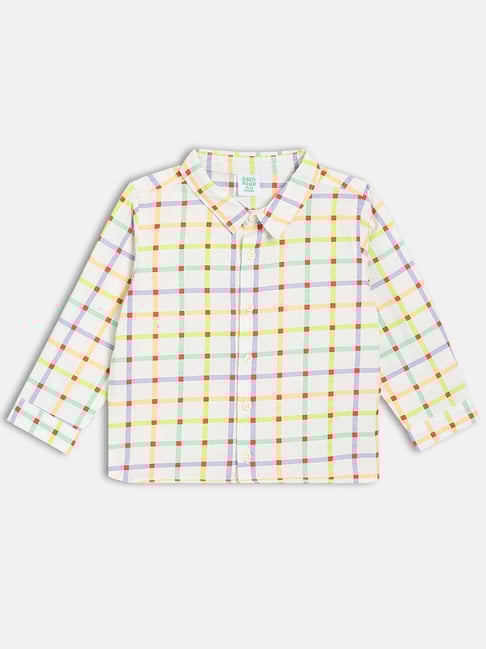 Miniklub Boys Multicolor Cotton Chequered Shirt