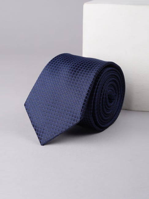 Allen Solly Navy Embroidered Tie