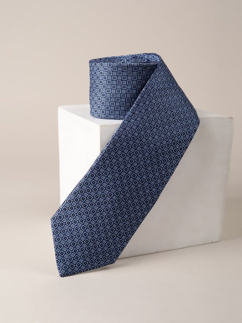 Allen Solly Blue Embroidered Tie