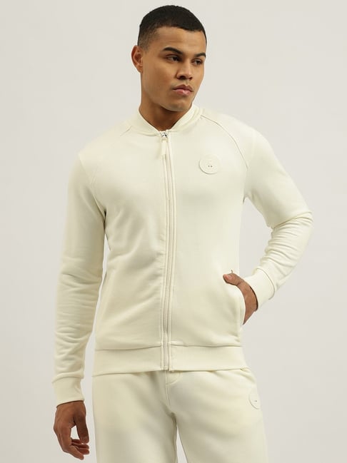 United Colors Of Benetton Off-White Regular Fit Jacket