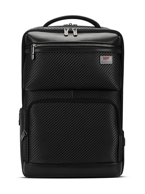 VIP Urban Black Textured Laptop Backpack