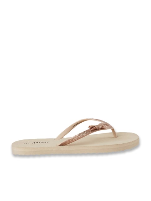 Ginger by Lifestyle Women's Beige Flip-Flop-picture-10