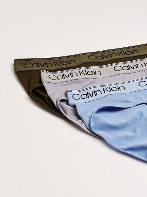 Calvin Klein Multicolor Mid Rise Briefs - Pack Of 3