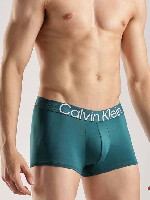 Calvin Klein Underwear Green Mid Rise Trunk