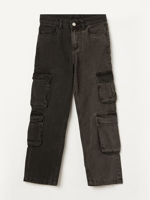 Fame Forever by Lifestyle Boys Black Cotton Jeans-picture-23