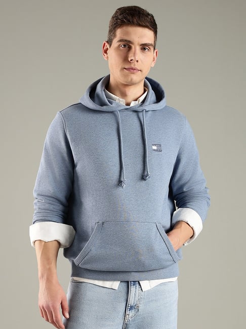 TOMMY HILFIGER Blue Regular Fit Cotton Hoodie-picture-43