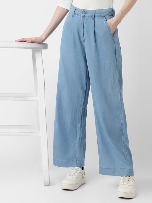 Van Heusen Blue Cotton Solid Jeans-picture-33