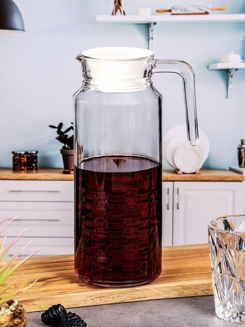 Luminarc Clear Glass Water Jug with Lid (1300 ml)