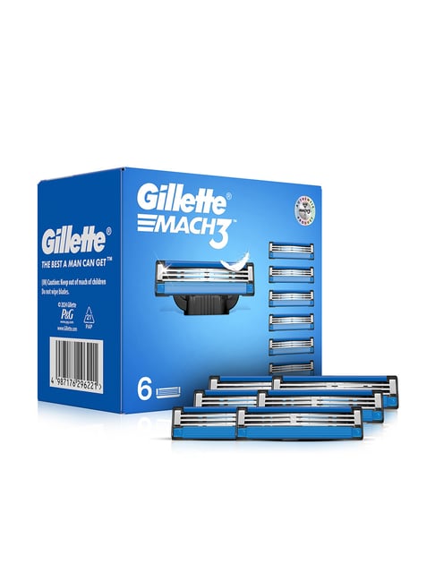Gillette Mach 3 Shaving Blades - Pack of 6