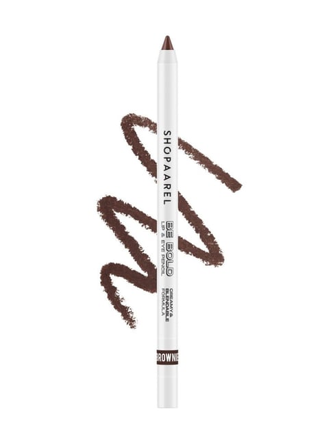 SHOPAAREL Be Bold Lip & Eye Pencil with Built-In Sharpener Brownie - 0.4 gm