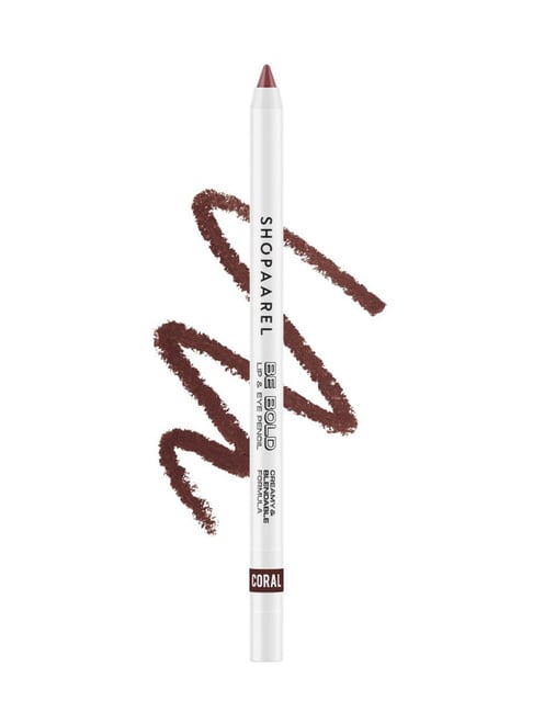 SHOPAAREL Be Bold Lip & Eye Pencil with Built-In Sharpener Coral - 0.4 gm