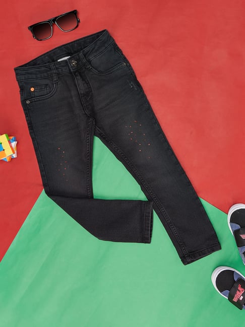 Pantaloons Junior Black Regular Fit Jeans