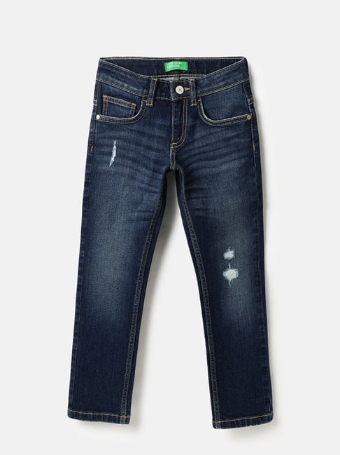 United Colors of Benetton Kids Blue Regular Fit Jeans