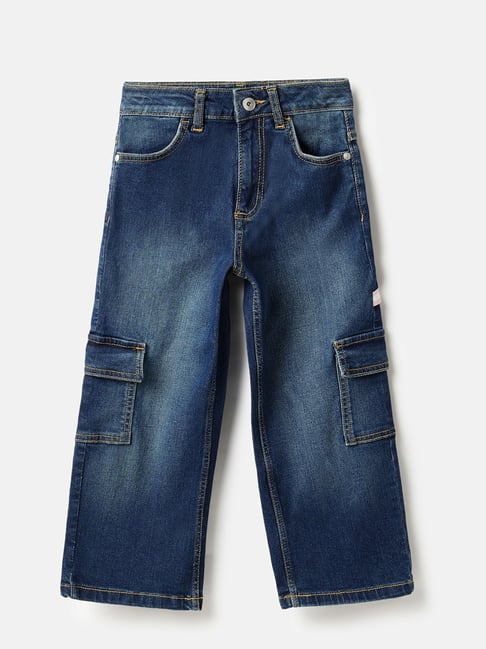 United Colors of Benetton Kids Blue Regular Fit Jeans