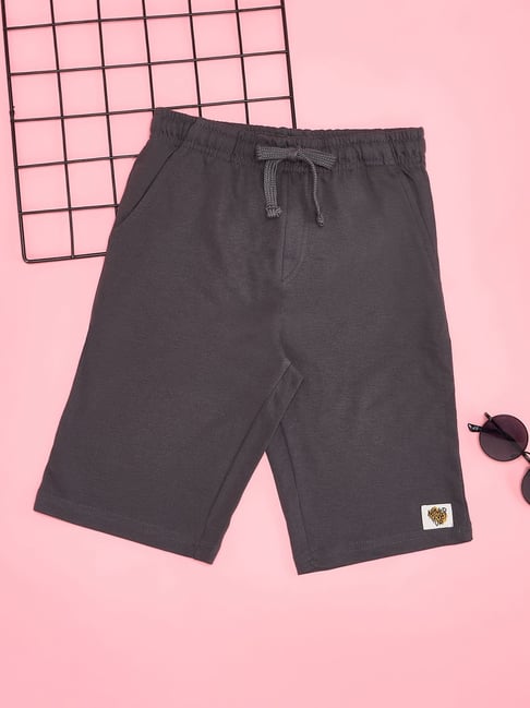 Pantaloons Junior Boys Grey Cotton Shorts-picture-26
