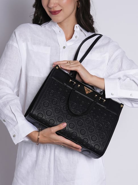 LAVIE Signature Black Logo Satchel Handbag