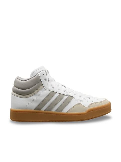 Adidas Men's HOOPS 4.0 MID IKD White Basketball Shoes-image-38