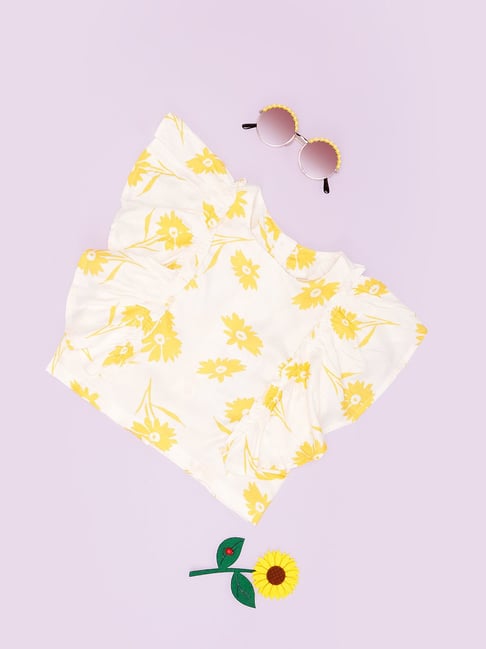 Pantaloons Junior Girls White Printed Top-picture-36