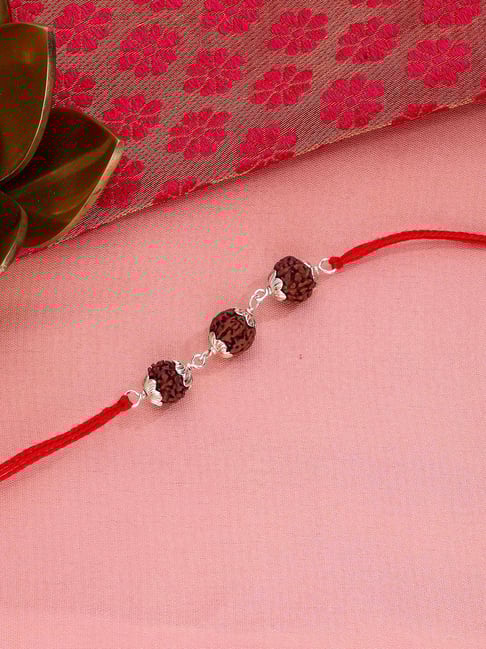 Kai Jewel 925 Silver Classic Rudraksha Rakhi-picture-31