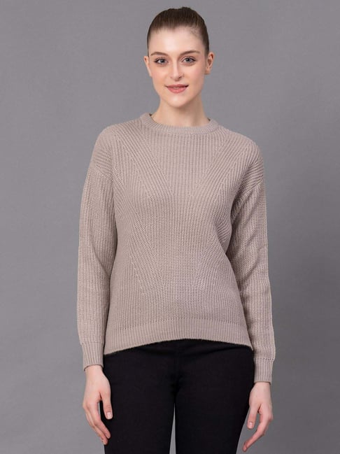 Red Tape Beige Regular Fit Sweater-picture-27