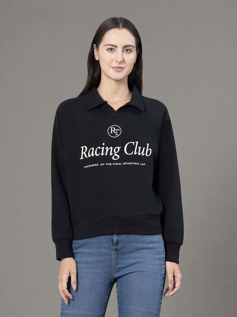 Red Tape Black Loose Fit Printed Sweatshirt-picture-30