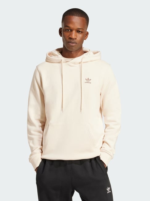 Adidas Originals White Cotton Regular Fit Printed Hooded Sweatshirt-picture-27