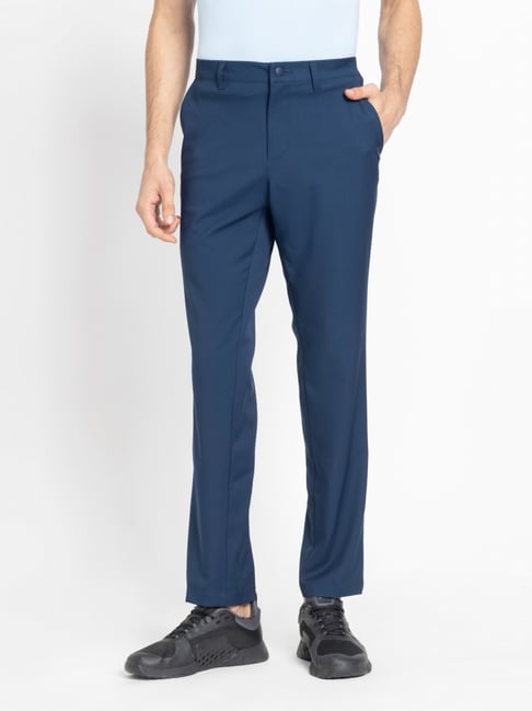 Adidas Blue Regular Fit Sports Trackpants-picture-26