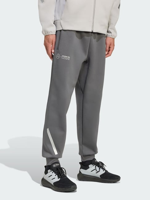 Adidas Grey Regular Fit Sports Joggers