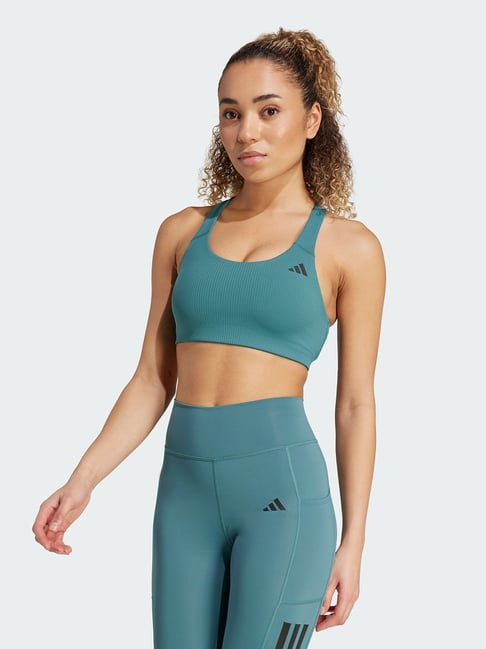 Adidas Green Tight Fit Sports Bra