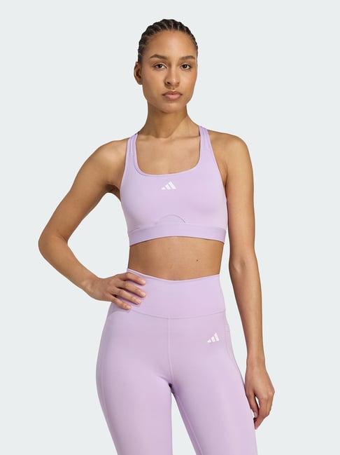 Adidas Purple Tight Fit Sports Bra