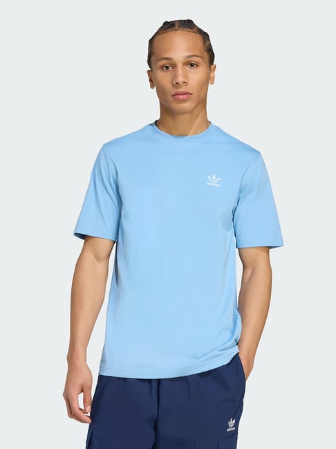Adidas Originals Blue Cotton Regular Fit Sports T-Shirt-picture-46