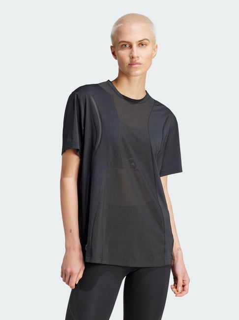 Adidas Black Loose Fit Sports T-Shirt-picture-29