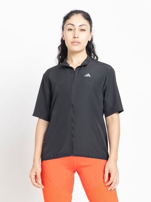 Adidas Black RUN IT SS JKT Running Jacket