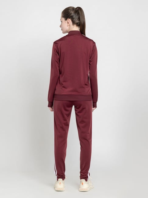 Buy ADIDAS Burgundy W 3S TR TS Tracksuit Online Tata CLiQ Luxury