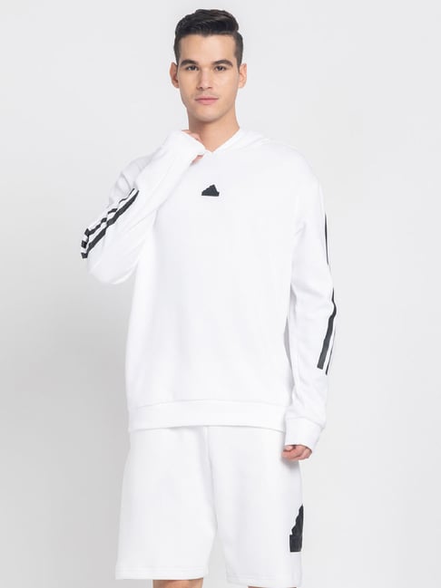 Adidas White M FI 3S HD Hoodie-picture-41