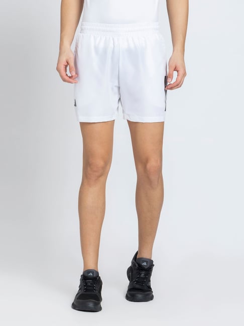 Adidas White CLUB 3STR Tennis Polo T-Shirt-image-3