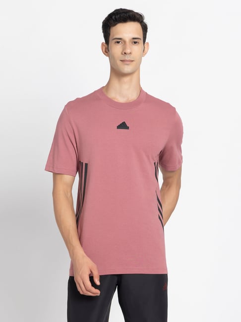 Adidas Red M FI 3S REG T T-Shirt-image-23