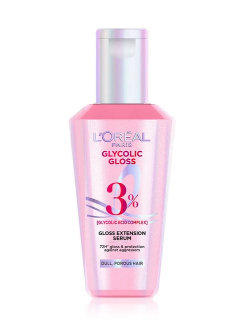 L'Oreal Paris Glycolic Gloss Serum For Dull Hair, 72H Shine - 80 ml
