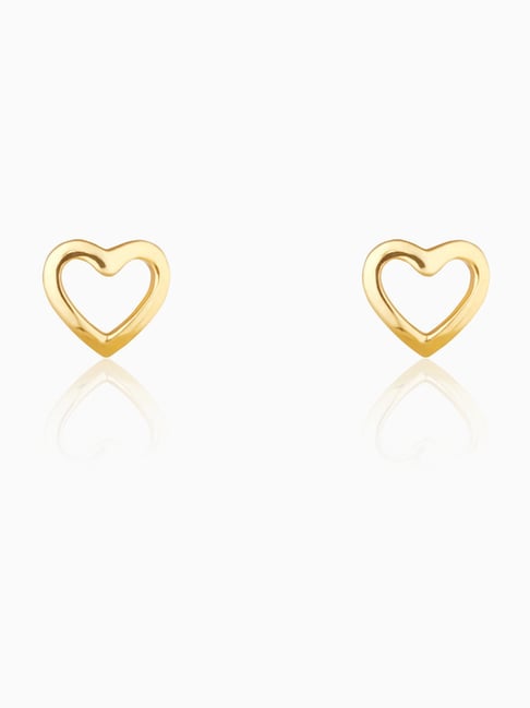 GIVA 925 Sterling Silver Golden Earrings for Women