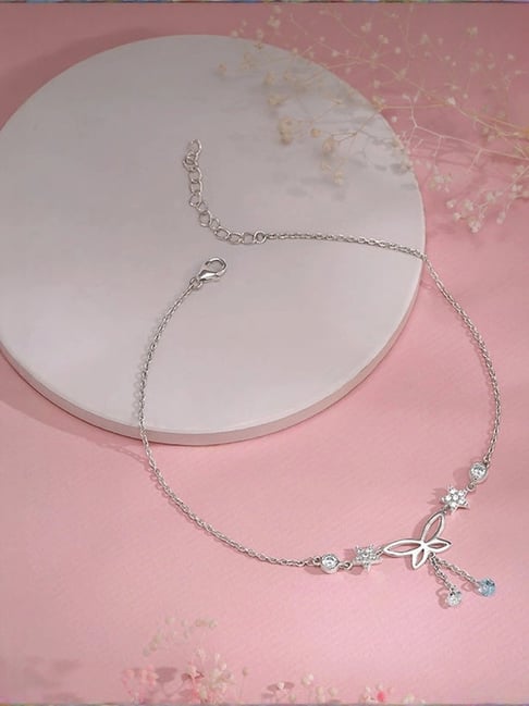 GIVA 925 Sterling Silver Anklets for Women-picture-30