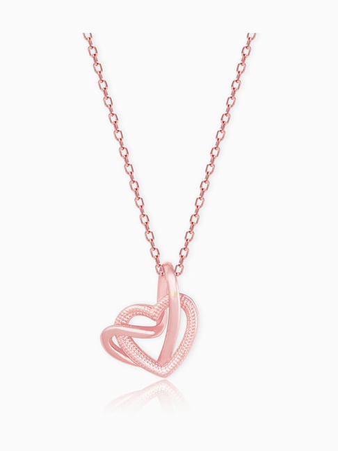 GIVA 925 Sterling Silver Rose Gold Pendant for Women-picture-20