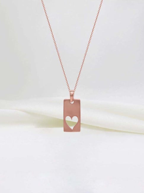 GIVA 925 Sterling Silver Rose Gold Pendant for Women-picture-19