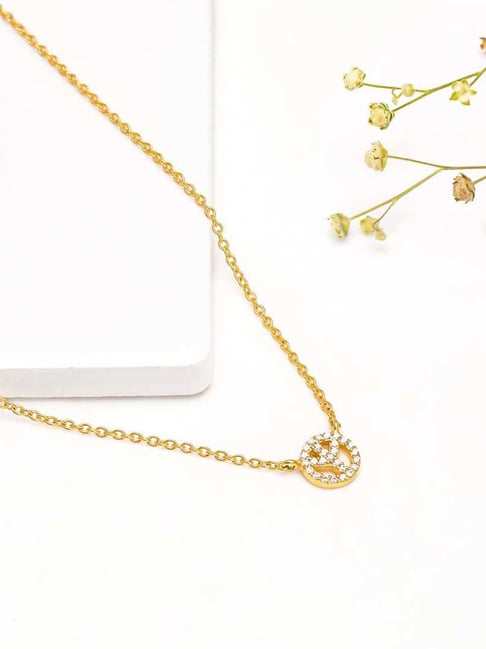 GIVA 925 Sterling Silver Golden Pendant for Women-picture-12