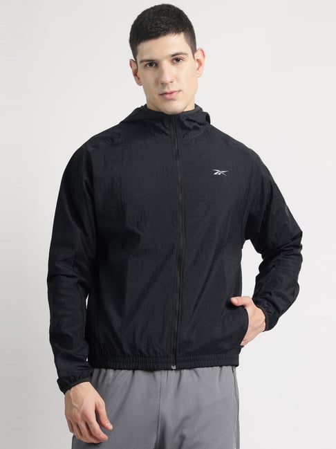 Reebok Black Regular Fit Sports Hoodie-picture-26