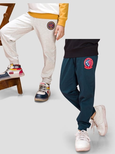 Tresnova Boys Multicolor Printed Cotton Regular Fit Joggers - Pack of 2-picture-33