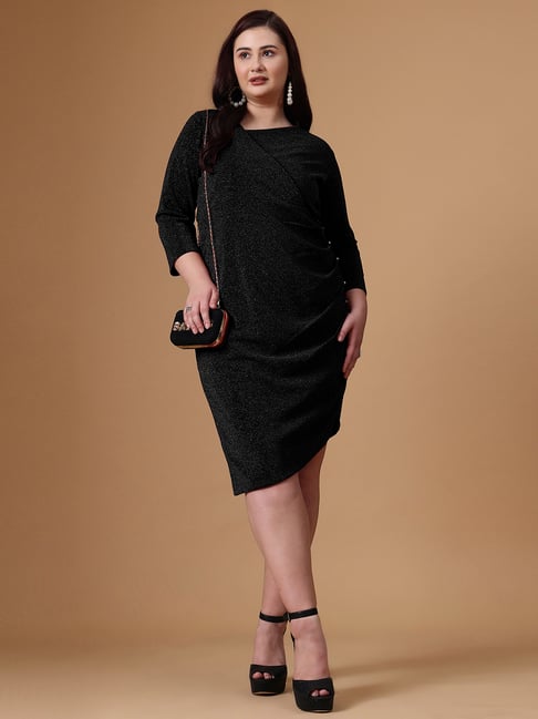 neck bodycon dress Billie Square Neck Bodycon Mini Dress  Shop American Threads Online Black / L