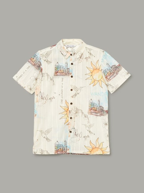 Fame Forever by Lifestyle Kids Multi Polyester Printed Regular Fit Shirt-picture-41
