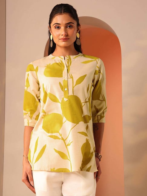 Libas Off White Straight Fit Printed Kurti-picture-21