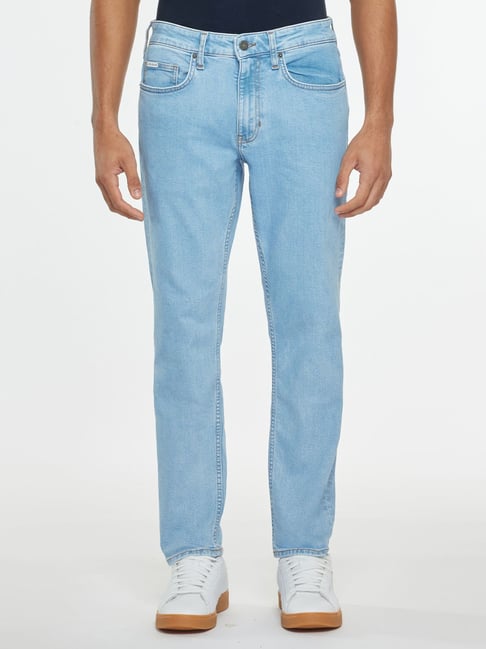 Guess Jeans G14 Blue Mid Rise Slim Fit Denim Jeans