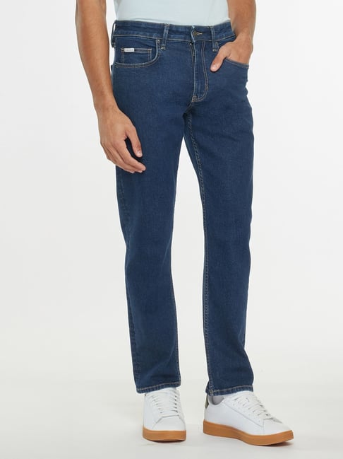 Guess Jeans G14 Blue Mid Rise Slim Fit Denim Jeans-picture-25